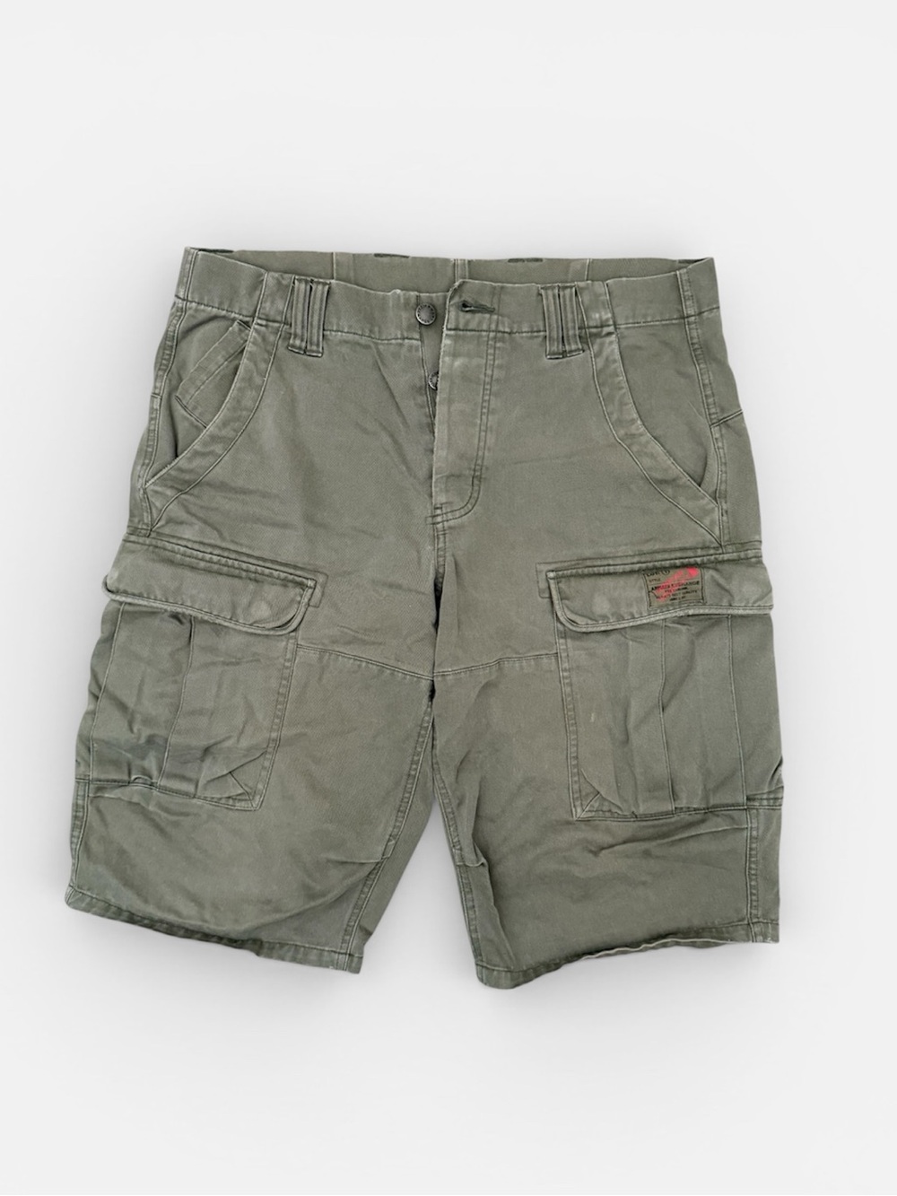Armani Exchange Olive Green Cargo Shorts